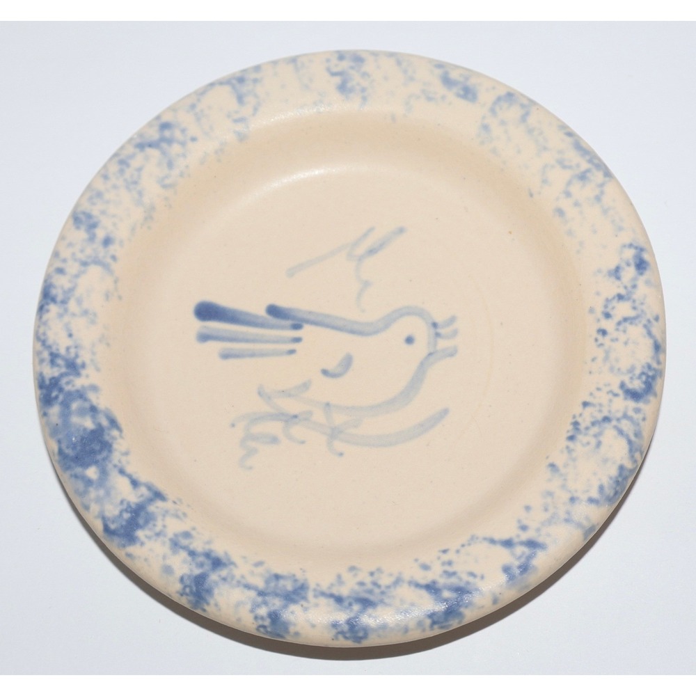 Pleasant Company American Girl Rowe Kirsten Pottery Replacement Plate Blue Bird